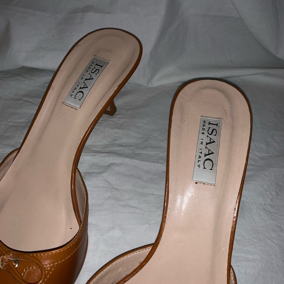 Isaac Made In Italy Heels Leather Heel 3” Size 12M - Picture 3 of 6